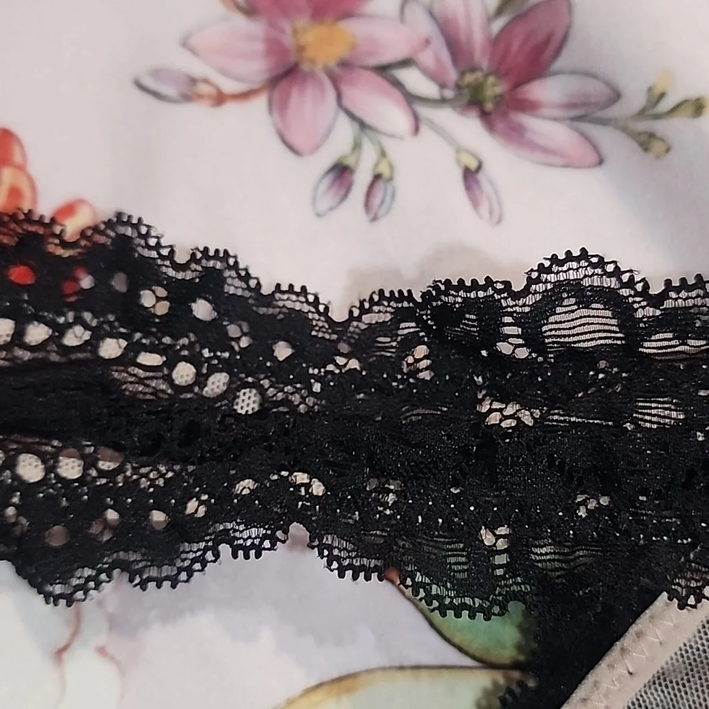 TORRID - Bralettes, Floral Black Lace, Bundle of Three - Picture 9 of 12